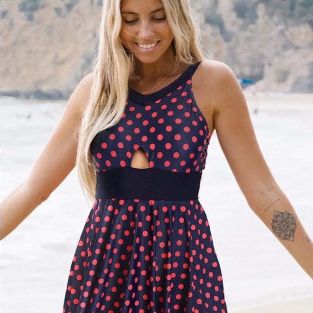 Ruched Swim dress Swimsuit